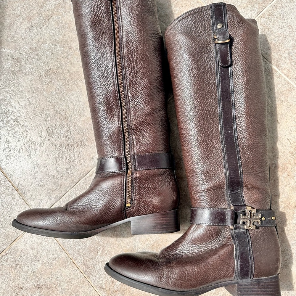 Tory Burch riding boots 8.5 worn only a few times